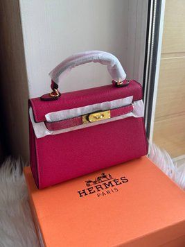Жіноча сумка Hermes Kelly 20 Bordo Togo Leather with Gold Hardware Premium фото