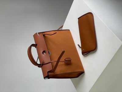 Жіноча сумка Hermes Herbag Zip 31 Bag Ginger Premium фото