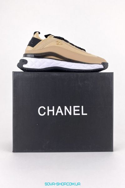 Кросівки жіночі Chanel Sneakers Beige Black фото