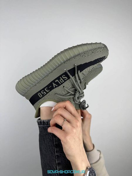 Мужские и женские кроссовки Yeezy Boost 350 V2 Salt Haki фото