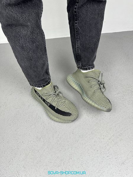 Мужские и женские кроссовки Yeezy Boost 350 V2 Salt Haki фото