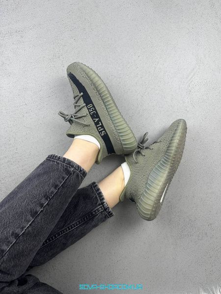 Мужские и женские кроссовки Yeezy Boost 350 V2 Salt Haki фото