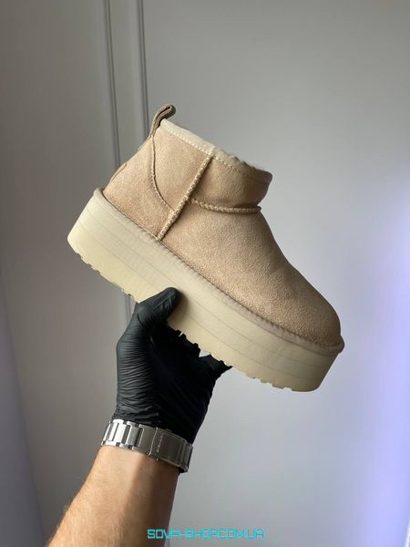 Жіночі зимові ботинки UGG Ultra Mini Big Platform Sand Premium фото