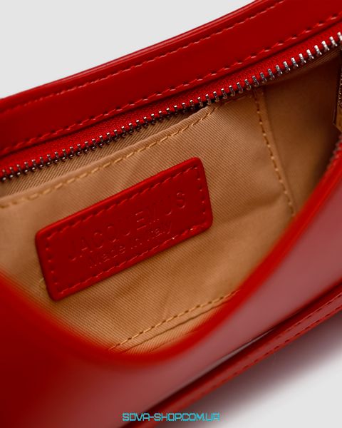 Женская сумка Jacquemus Le Bisou Ceinture Leather Shoulder Bag in Red Premium фото