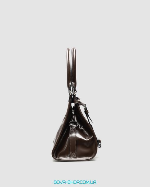 Женская сумка Prada Soft Sound Tote Bag in Leather Brown Premium фото