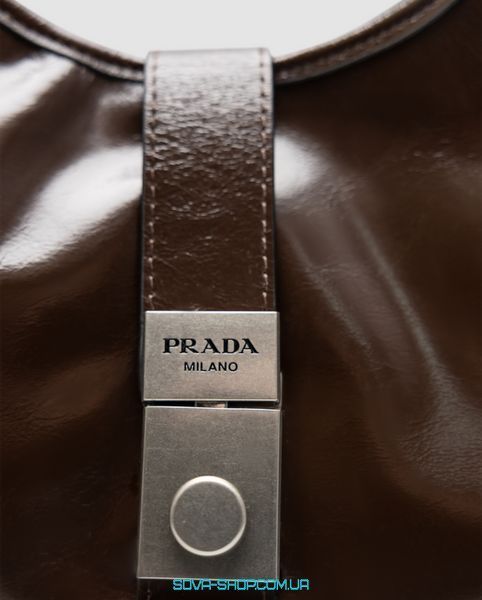 Женская сумка Prada Soft Sound Tote Bag in Leather Brown Premium фото