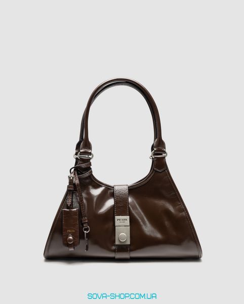 Женская сумка Prada Soft Sound Tote Bag in Leather Brown Premium фото
