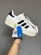 Жіночі кросівки Adidas Superstar Bonega White/Black re-9667 фото 1