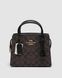 Жіноча сумка Coach Andrea Carryall In Signature Canvas Brown Black Premium re-12213 фото 2