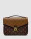 Жіноча сумка Louis Vuitton Pochette Metis Shoulder Bag Brown Leather Monogram Reverse Coated Premium re-10882 фото 2