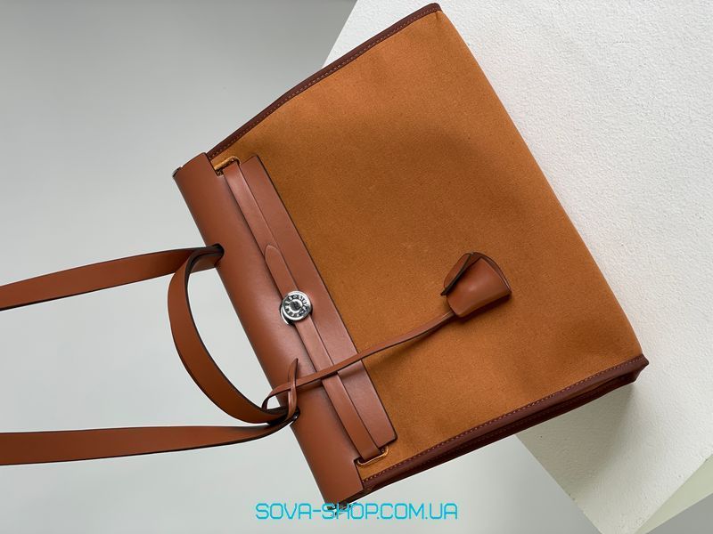 Жіноча сумка Hermes Herbag Zip 31 Bag Ginger Premium фото