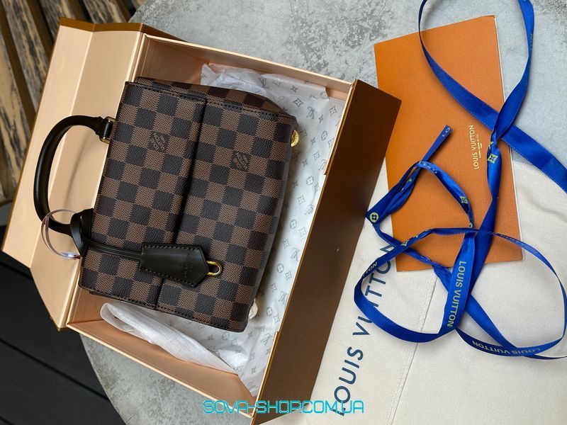 Жіноча сумка Louis Vuitton Cluny Mini Damier Ebene Premium фото