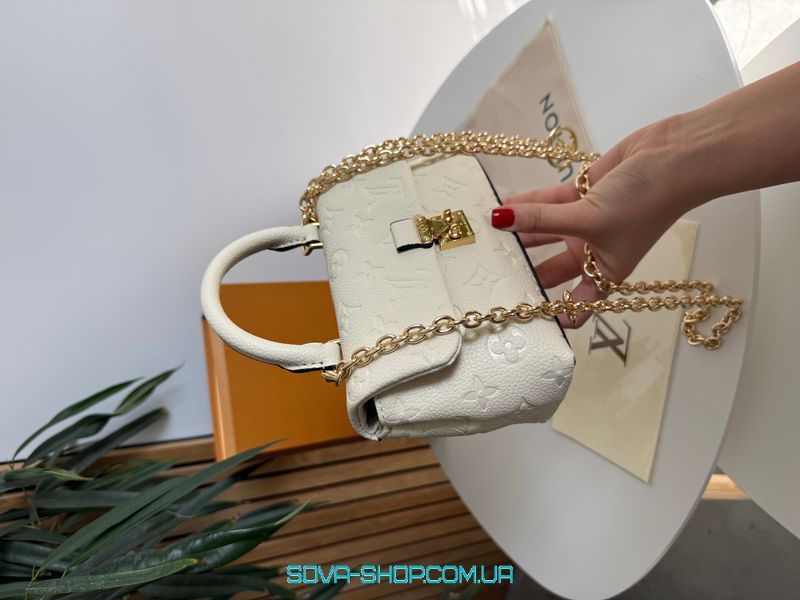 Женская сумка Louis Vuitton Mini Top Handle Bag Beige Premium фото