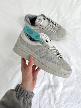 Жіночі кросівки Adidas Campus x Bad Bunny Full Grey фото