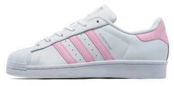 Женские кроссовки Superstar White/Pink Adidas фото