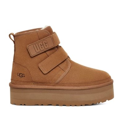 Женские зимние ботинки UGG Neumel Platform Velcro Chukka Chestnut PREMIUM фото