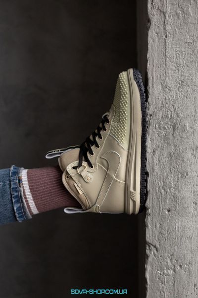Мужские кроссовки Air Force 1 Lunar Duckboot Grey Nike фото