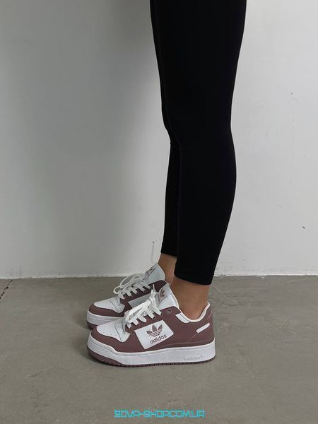 Жіночі кросівки Adidas Forum Bold White Bordo фото