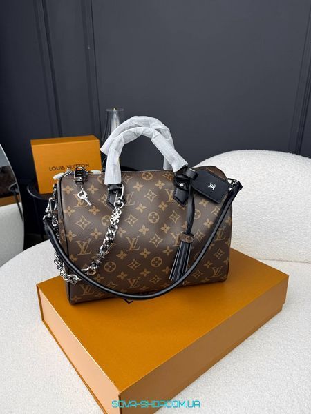 Женская сумка Louis Vuitton Speedy 30 Monogram Canvas Handbag Black Premium фото