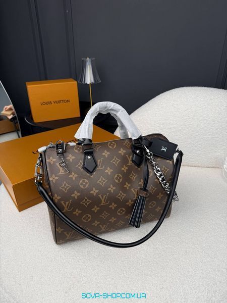 Женская сумка Louis Vuitton Speedy 30 Monogram Canvas Handbag Black Premium фото