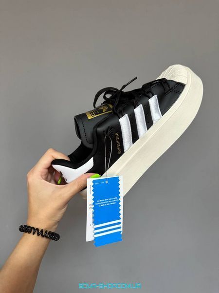 Жіночі кросівки Adidas Superstar Bonega Black/White фото