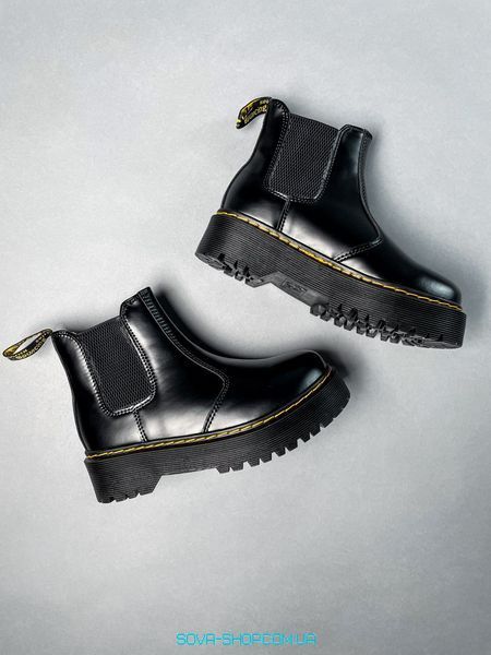 Женские зимние ботинки Dr. Martens Chelsea Black фото
