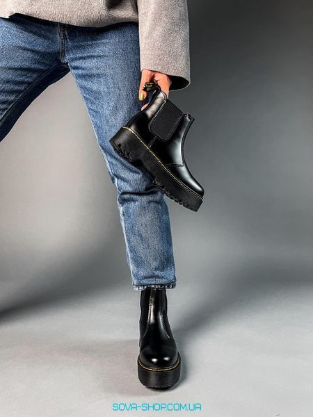 Женские зимние ботинки Dr. Martens Chelsea Black фото