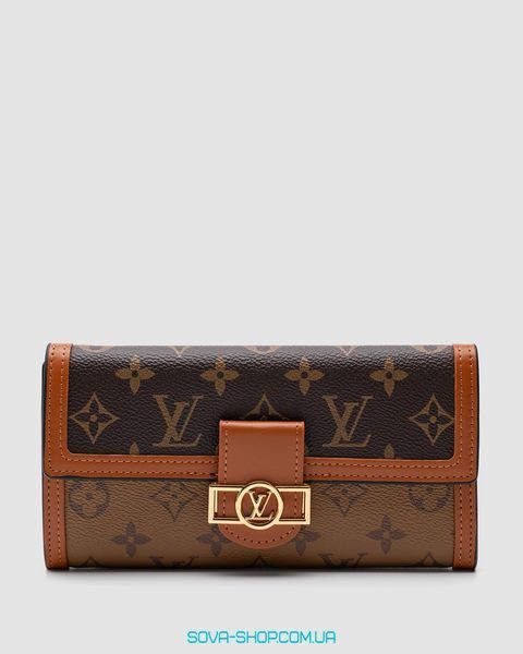 Кошелёк Louis Vuitton Dauphine Wallet Brown Premium фото