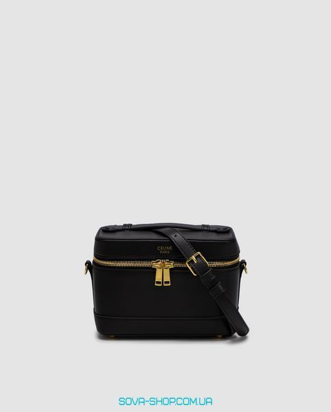 Женская сумка Celine Vanity In Smooth Satinated Calfskin Black Premium фото