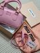 Женская сумка Miu Miu Arcadie Leather Bag Pink Premium re-12407 фото 1