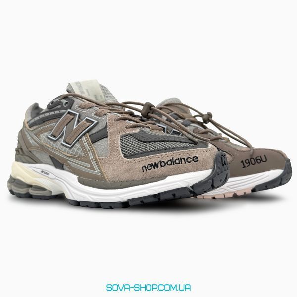 Чоловічі та жіночі кросівки New Balance 1906D Brown/Silver фото