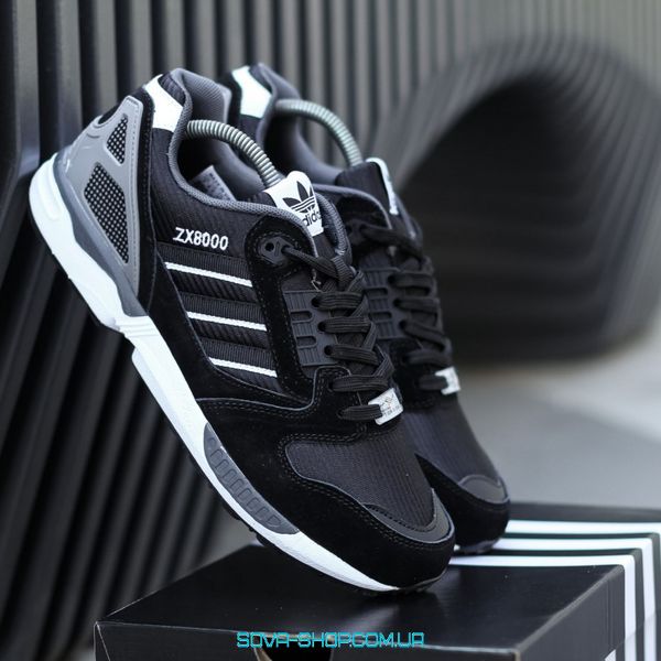 Чоловічі кросівки Adidas ZX 8000 Black Grey фото
