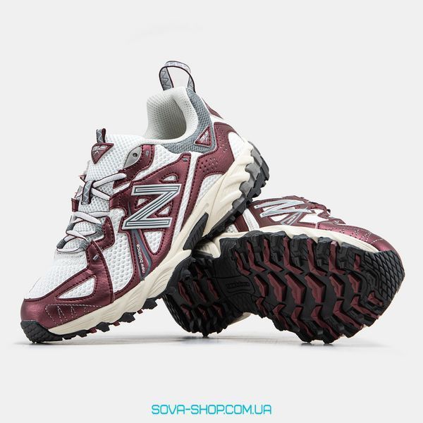 Жіночі кросівки New Balance 610 White Burgundy фото