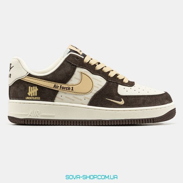 Мужские кроссовки Nike Air Force 1 x Undefeated Brown фото