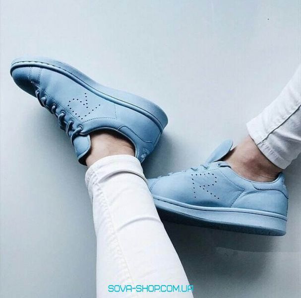 Женские кроссовки Adidas x Raf Simons Stan Smith Blue Женские кроссовки Adidas фото
