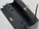 Женская сумка Hermes Kelly Pochette Black/Gold Premium re-11425 фото 9