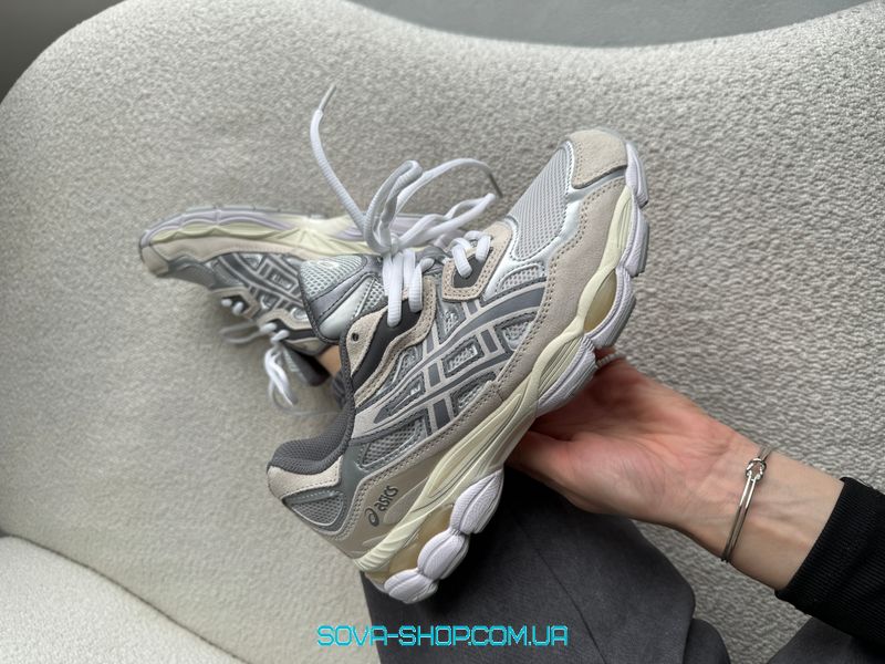 Чоловічі та жіночі кросівки Asics Gel-NYC Beige/Grey фото