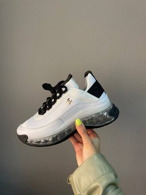 Женские кроссовки Chanel Crystal Sneakers White фото