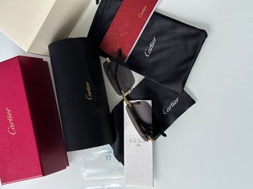 Сонцезахисні окуляри Cartier Panth&egrave;re Black/Gold CT043CS Premium фото