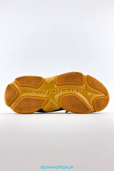 Жіночі кросівки Balenciaga Triple S Clear Sole Black Yellow фото