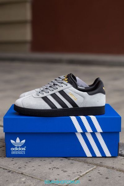 Чоловічі кросівки Adidas Gazelle Black/Grey фото