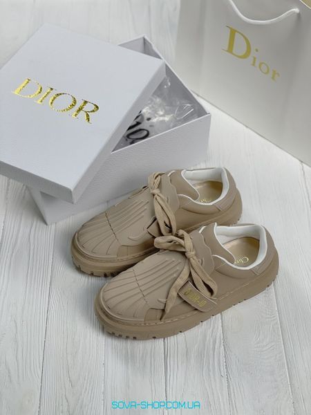 Жіночі кросівки 2021 Christian Dior ID Beige фото