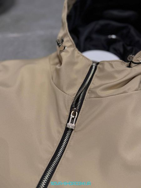 Premium ветровка Stone Island Logo Beige фото