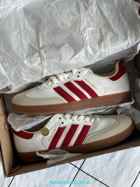 Женские кроссовки Adidas Samba Sporty & Rich Red фото