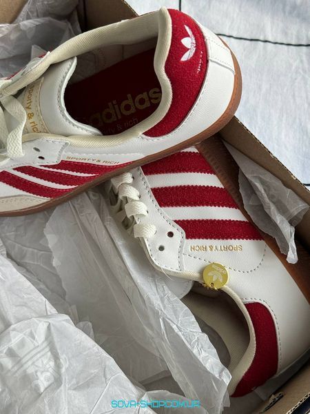 Женские кроссовки Adidas Samba Sporty & Rich Red фото