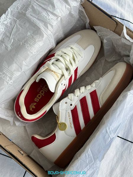 Женские кроссовки Adidas Samba Sporty & Rich Red фото