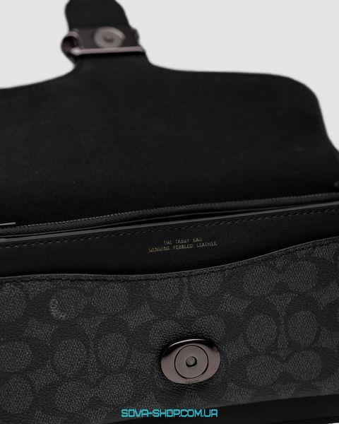 Жіноча сумка Coach Tabby Black/Grey Shoulder Bag 26 In Signature Canvas Premium фото