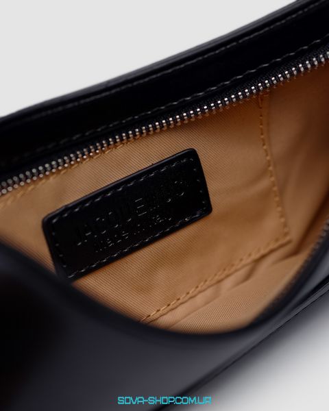 Жіноча сумка Jacquemus Le Bisou Ceinture Leather Shoulder Bag in Black Premium фото