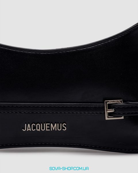 Жіноча сумка Jacquemus Le Bisou Ceinture Leather Shoulder Bag in Black Premium фото