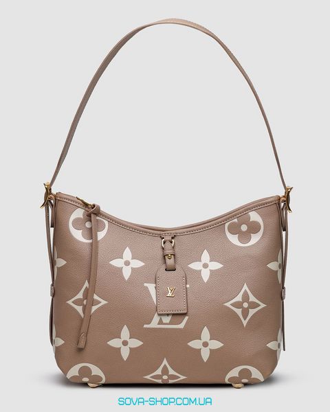 Женская сумка Louis Vuitton CarryAll PM Bicolor Monogram Empreinte Leather Beige Premium фото